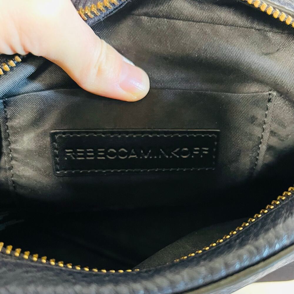 Rebecca Minkoff Mab Camera Bag Navy Blue Leather Crossbody Silver Hardware EUC - Picture 7 of 8